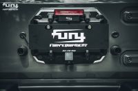 Fury 2018 JL Zubehör Aluminium Heckklappe Heckklappe Kennzeichen für Jeep Wrangler Kennzeichen halter
