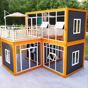 Casa Contenedor Plegable Portátil Prefabricada de Hormigón Rápido Dongji, Casa de Acero de Estilo Industrial para Uso en <span class=keywords><strong>Hoteles</strong></span> y Hogares, Económica - Product Image 2
