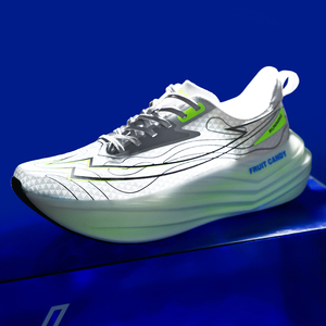 Nuove scarpe da corsa maratona da <span class=keywords><strong>donna</strong></span> di alta qualità 37-45 per maglieria ad arco supporto Eva scarpe sportive fluorescenti per adulti all'ingrosso - Product Image 2