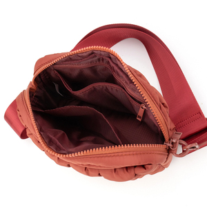 Custom Puffer Women Sling Bum Purse <strong>Mobile</strong> Phone Fanny Pack Pouch Quilted Cotton Crossbody <strong>Bag</strong> Quilted <strong>Bag</strong> - Product Image 6