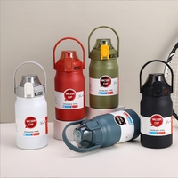 Fournisseur de Bouteilles d'Eau Près de Chez Moi – Bouteille Isotherme Portable en Acier Inoxydable 316 pour Enfants avec Poignée, Couvercle Rabattable et Buvable Directement, Idéale pour l'Extérieur