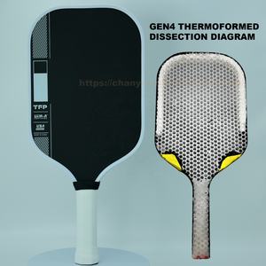 Cheng Yan Gen 4 TFP Thermo fored T700 Kohle faser Voll ummanteltes Magnsus Pro IV 16mm USAPA-zugelassenes <span class=keywords><strong>Pickleball</strong></span>-Paddel 14mm kurz - Product Image 5