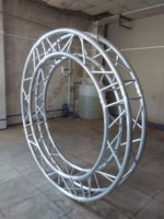 Arco Circular Versátil de Aluminio para Bodas, Iluminación de Escenarios, Exhibiciones y Ferias Comerciales, Uso Interior y Exterior