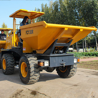 Werksverkauf 3000kg Diesel Electric Mini Wheeled 4x4 Dumper Small Crawler Muldenkipper für Beton radlader Kern motor