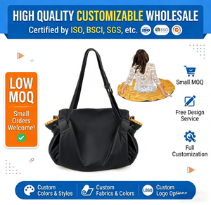 Sac de plage pliable grande capacité 2-en-1 résistant à l'eau pour le shopping, les voyages, le camping, le rangement et les pique-niques - Product Image 1