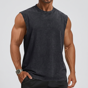 Débardeur Sportif Tricoté Respirant Grande Taille pour Homme – Gilet Décontracté d'Été en Coton pour Musculation et Gym - Product Image 1