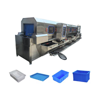 Machine à laver avec plateau à panier réglable de taille de boîte