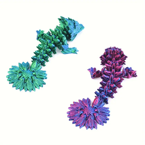 Modèle de jouet créatif unisexe imprimé en 3D, Chrysanthème Dragon Articulé, Ornement mobile tendance pour enfants - Product Image 3