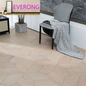 Plancher <span class=keywords><strong>stratifié</strong></span> moderne multicouche en chêne <span class=keywords><strong>massif</strong></span> <span class=keywords><strong>Parquet</strong></span> pentagonal en noyer noir installé par clic Planchers lisses conçus par clic - Product Image 5