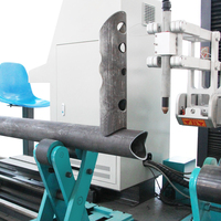 Machine de découpe de tubes ronds en acier à 5 axes, fraiseuse à chanfreiner, découpe de tuyaux en métal au plasma à flamme CNC à vendre