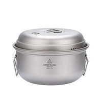 Titan Dampfer Stock pot Set mit Deckel Outdoor Garten Camping Suppe Dampf topf Pfanne Mess Kit Camping Küchen geschirr