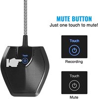 Microphone de conférence USB Tonor G11 2023 pour salle de réunion avec table longue et chaises