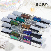 Poudre liquide Bojun MFDA Magic Mirror 16 couleurs, effet caméléon, métallique, pour nail art, chrome, sans TPO, MSDS, vente en gros, en vrac