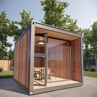 Casa Contenedor Moderna de Lujo de 2 Pisos, Villa Prefabricada de 20-40 Pies, Cabaña Modular Desmontable de 2-3 Dormitorios, Estructura de Acero