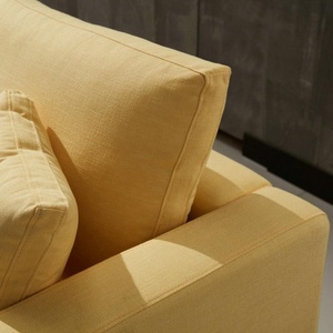 Muebles modernos de estilo nórdico para sala de estar, sofá de tela de 3 plazas, color amarillo, diseño simple italiano - Product Image 5