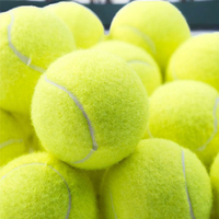 Balles de tennis certifiées ITF durables et hautement élastiques Balles d'entraînement en caoutchouc de laine imprimées avec logo personnalisé Sports de haute qualité