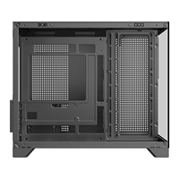 Boîtier PC AntarcChill, nouveau design, noir, format Mid-Tower, verre trempé RGB, pour jeux sur ordinateur, compatible avec refroidissement liquide.