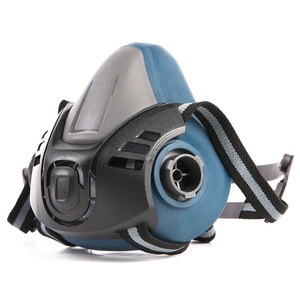 <span class=keywords><strong>Respirator</strong></span> Gas setengah wajah, pelindung pernapasan karet pengaman cat kimia dapat digunakan kembali - Product Image 1