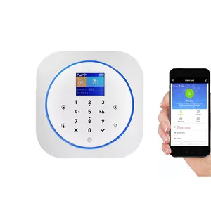 Fabrika toptan GSM Wifi ev güvenlik akıllı kablosuz yangın hırsız Tuya merkezi Alarm sistemi ev için