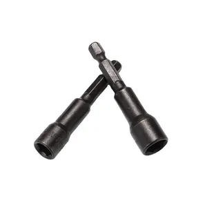 6/8/10/12/13/14mm CRV Hex Socket Shank Nut Setter Driver Bit Hex Nut Setter Wrench Power Nut Socket for Repairing Tool