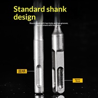 Foret électrique à double queue en alliage de 6 mm haute résistance pour béton et maçonnerie, compatible avec les perceuses à percussion – Fabriqué en Chine
