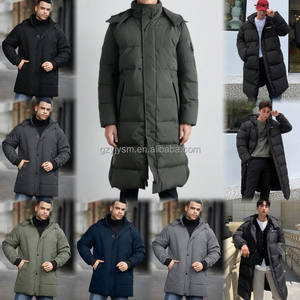 Gran oferta 2025, novedad de invierno, chaqueta de plumón de <span class=keywords><strong>ganso</strong></span> de alta calidad con capucha y cálida, chaqueta de plumón medio largo, chaqueta de tendencia, <span class=keywords><strong>ropa</strong></span> de pan para <span class=keywords><strong>hombre</strong></span> - Product Image 2