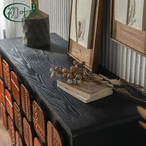 [Brand] American Retro Grid <b>Sideboard</b> H4116 Handmade Entryway <b>Storage</b> Cabinet - Product Image 4