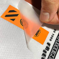 Étiquettes personnalisées en satin pour vêtements, imprimées par transfert thermique, durables, avec logo, pliées, accessoires vestimentaires