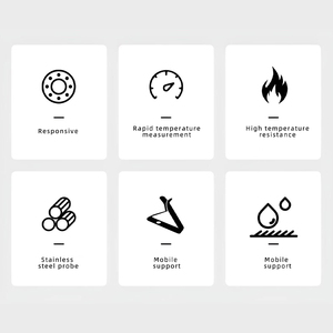 2-Zoll-Thermometer mit 12-Zoll-Edelstahlsonde zum Kochen von Fleisch, Süßigkeiten, Frittiergerichten, für Grill, Truthahn, BBQ - Product Image 3