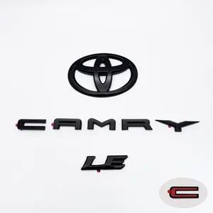 Set di 3 Emblemi per <span class=keywords><strong>Toyota</strong></span> Camry, Adesivi 3D Modificati per Bagagliaio, Accessori Decorativi per Esterni Auto SE LE XSE - Product Image 5