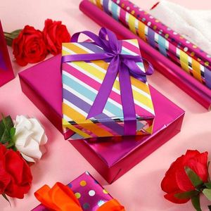 Papier d'emballage cadeau en rouleau jetable de haute qualité, imprimé métallisé, 80 g, 43*300 cm, Jude Lyjenny - Product Image 4