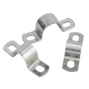 Customized Stainless Steel U Type Pipe Clip Clamp Galvanized Metal Hose Clamp Saddle Pipe Clamp