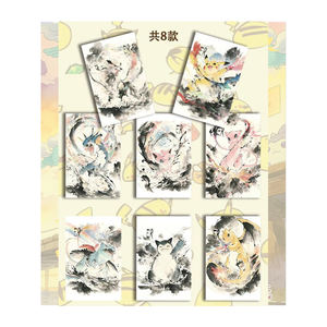 Cartes à collectionner Pokémon YQ en gros, dernières nouveautés, série de parchemins évolutifs mignons BoBo Studio, tableaux d'art Pokémon, cadeaux - Product Image 4