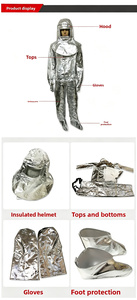 Combinaison de protection thermique pour pompiers, résistante aux hautes températures, en composite de feuille d'aluminium pour la lutte contre les incendies - Product Image 6