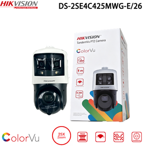 Caméra IP Hikvision DS-2SE4C425MWG-E/26(F0) TandemVu 6MP+4MP 25X POE+ PTZ <span class=keywords><strong>ColorVu</strong></span> DarkFighter <span class=keywords><strong>AcuSense</strong></span> avec détection humaine et de véhicules - Product Image 1