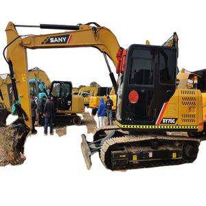 99% nouvelle marque chinoise 7Ton Sy75C d'occasion Sany pelle hydraulique sur chenilles SY75C à vendre - Product Image 1
