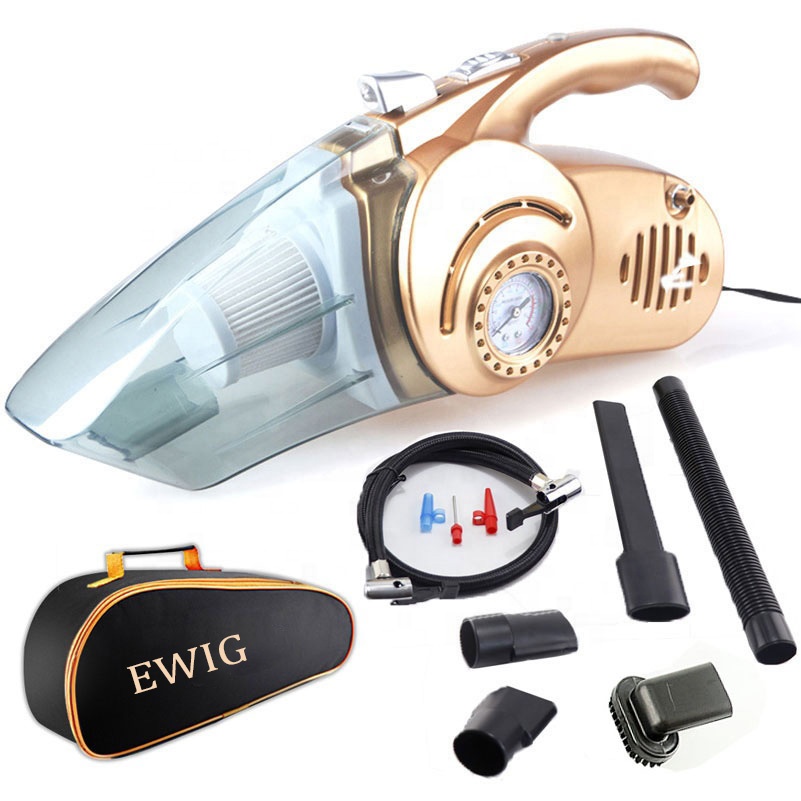 4 в 1 Электрический портативный автомобильный пылесос автомобильный воздушный насос для шин с аварийной светодиодной подсветкой 12 в 120 Вт автомобильный воздушный насос