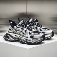 Nouvelles Chaussures Polyvalentes Homme Printemps-Automne 2026 – Baskets Décontractées à Semelle Épaisse Style Papa, Chaussures de Course en Maille pour Homme, Idéales pour l'Extérieur