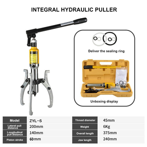 Multi-function Integrated Hydraulic Bearing <b>Puller</b> 5T~50T 2/3 Jaw Convertible Heavy Duty Gear <b>Puller</b> for Shaft Wheel Disassembly - Product Image 5