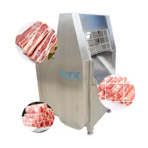 Industrial fully automatic frozen meat grinders slicers machine