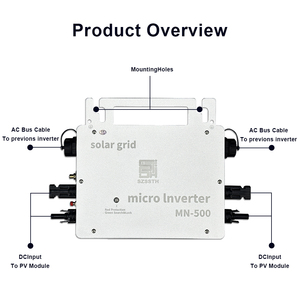 400 Wát Single phase IP66 MPPT 220V thông minh lưới Tie ban công năng lượng mặt trời Power Panel và năng lượng mặt trời Hybrid Micro <span class=keywords><strong>Inverter</strong></span> với Wifi giám sát - Product Image 4