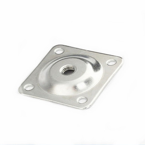 Couvre-pieds de canapé Hanlinchang 49x49x2.0mm, connecteur carré plat en acier carbone estampé pour pieds en bois - Product Image 2