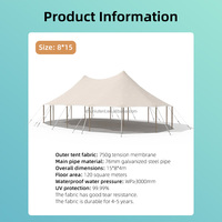 Carpa de Lujo para Bodas en las Cuatro Estaciones, para Banquetes al Aire Libre, Estructura de PVC, Resistente a los Rayos UV, Impermeable