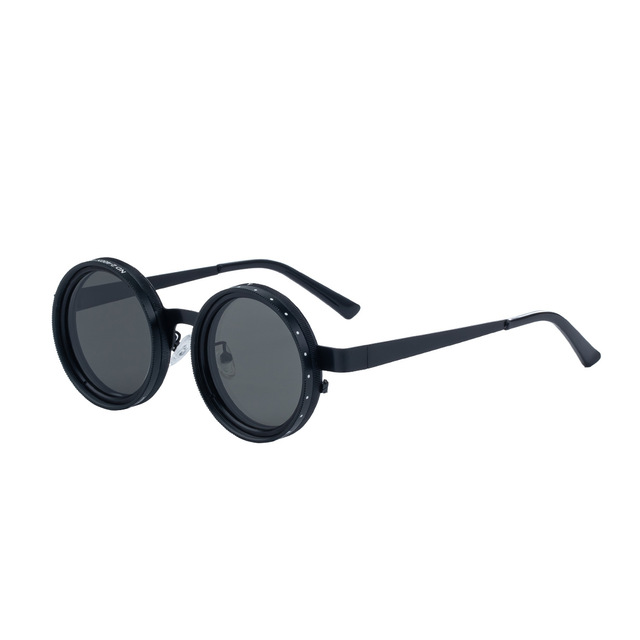 9gears ND Adjustable Sunglasses UV400 Fishing Shades Round Polarized Adjustable Tint Dimming Sunglasses with Built-in ND Filter