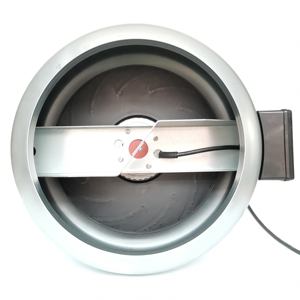 12 "Centrífuga Inline Duct Fan Speed Control Greenhouse Fan Metal Housing Plastic Wheel 24v 48v 250mm Circular Inline Fan - Product Image 4