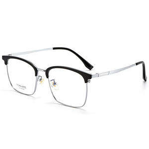 Lunettes optiques demi-cerclées en titane unisexe, monture moyenne, verres en résine, fabriquées à Danyang 272 - Product Image 1