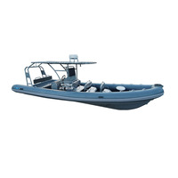 Bateau de patrouille de 29 pieds, bateau gonflable, bateau de patrouille de 8.6m, bateau côtelé en aluminium