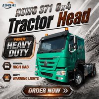 Truk Traktor Roda 10 SINOTRUCK HOWO 371 HP 6X4 Bekas JSZG, Manual Diesel untuk Transportasi Logistik