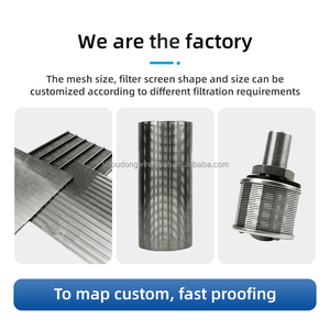 Tùy chỉnh 304 316 thép không gỉ Johnson Màn hình Wedge Lọc Cartridge cát điều khiển màn hình ống cho chất lỏng lọc kim loại lưới - Product Image 4