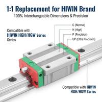 Rail de guidage linéaire HIWIN HGH25HA - Acier à roulements de haute précision, longueur 1000 mm, garantie 1 an, poids 1 kg, moteur CNC, moteur PLC